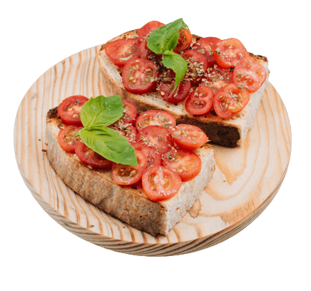 BRUSCHETTA (2 PIEZAS) 🌱